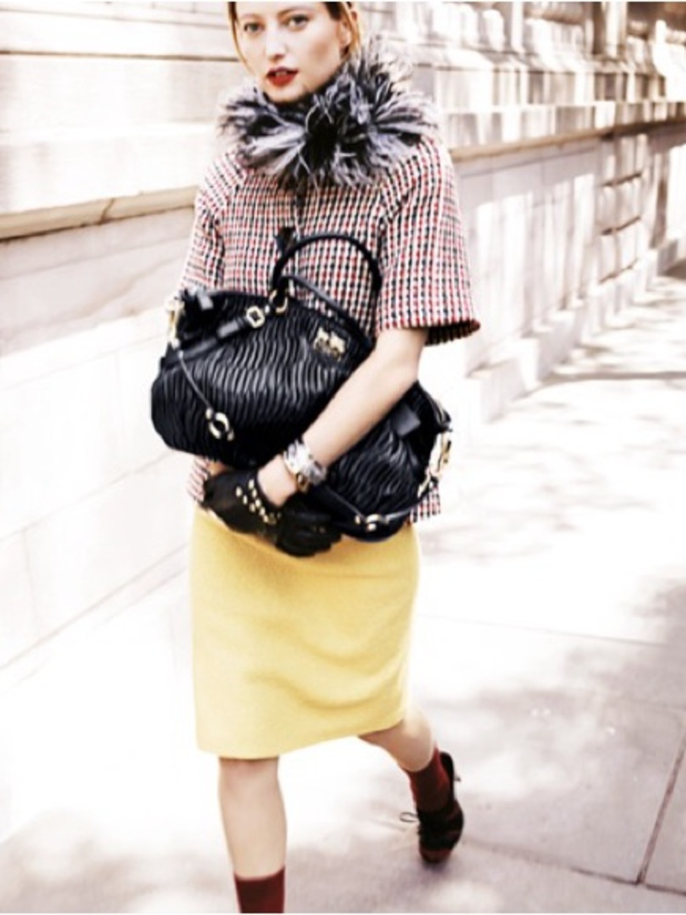 Coach Madison Sophia Satchel Black Pleated Leather with Gold Hardware - Picture 13 of 13
